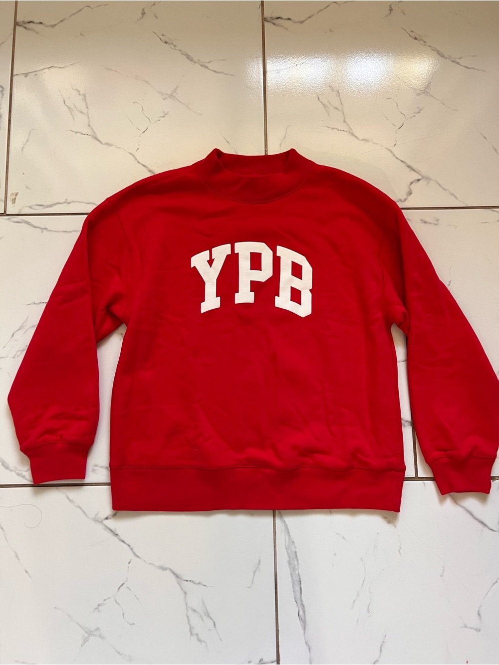 Abercrombie YPB Crewneck Red Size Small NWOT